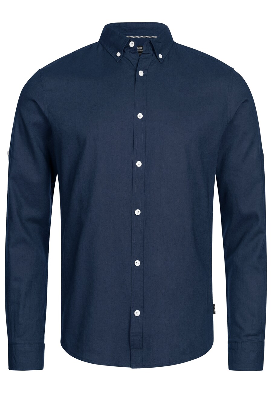 

Рубашка на пуговицах классического кроя INDICODE JEANS Brayden, темно-синий