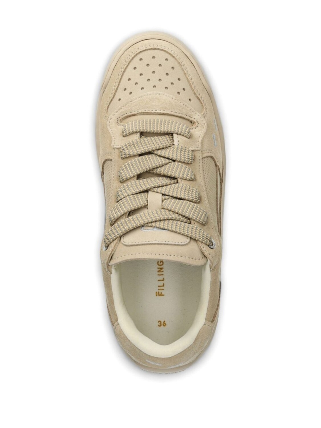 Кроссовки с перфорацией Filling Pieces, нейтральный цвет — фото 4