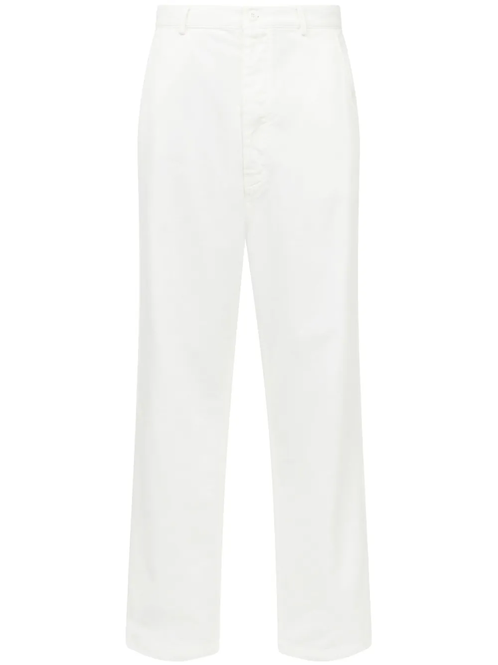 

Прямые брюки средней посадки MM6 Maison Margiela, белый