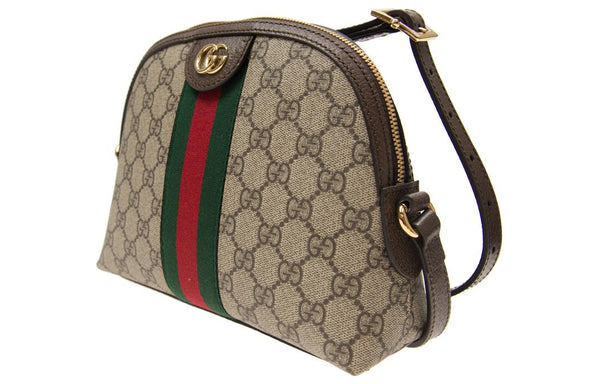 Сумка Gucci Ophidia GG Supreme через плечо, бежевая — фото 2