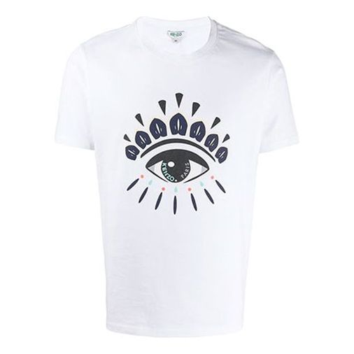 

Футболка men's printing round neck short sleeve white Kenzo, белый