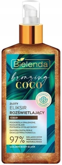 

Бронзирующий кокосовый эликсир для тела с золотистым сиянием, 150 мл Bielenda