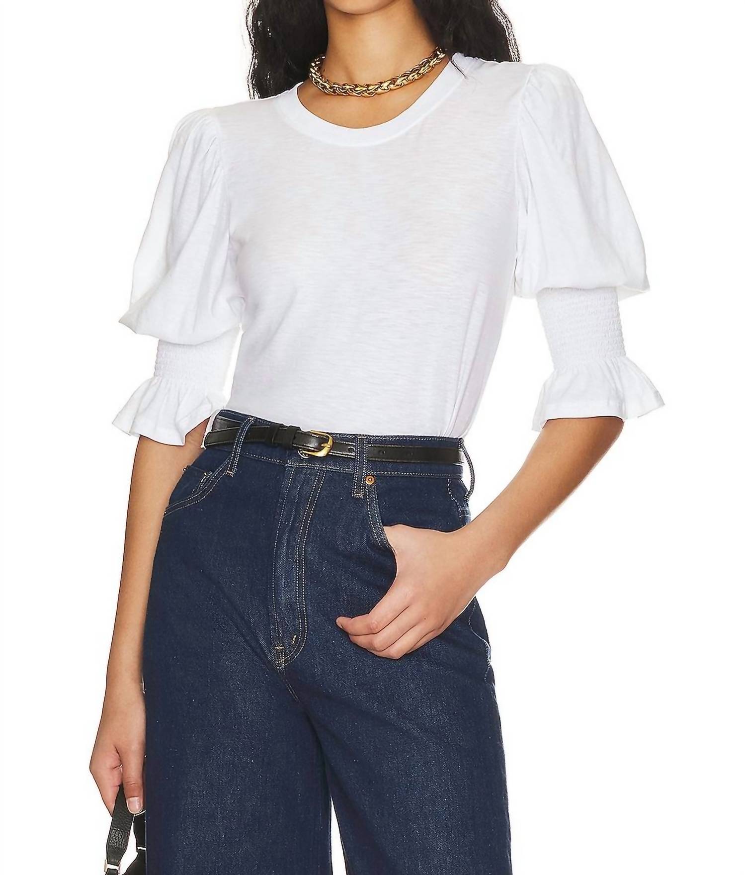 

Футболка Cadence Drama Sleeve, белая Nation Ltd, белый