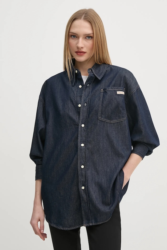 

Джинсовая рубашка Calvin Klein Jeans, темно-синий