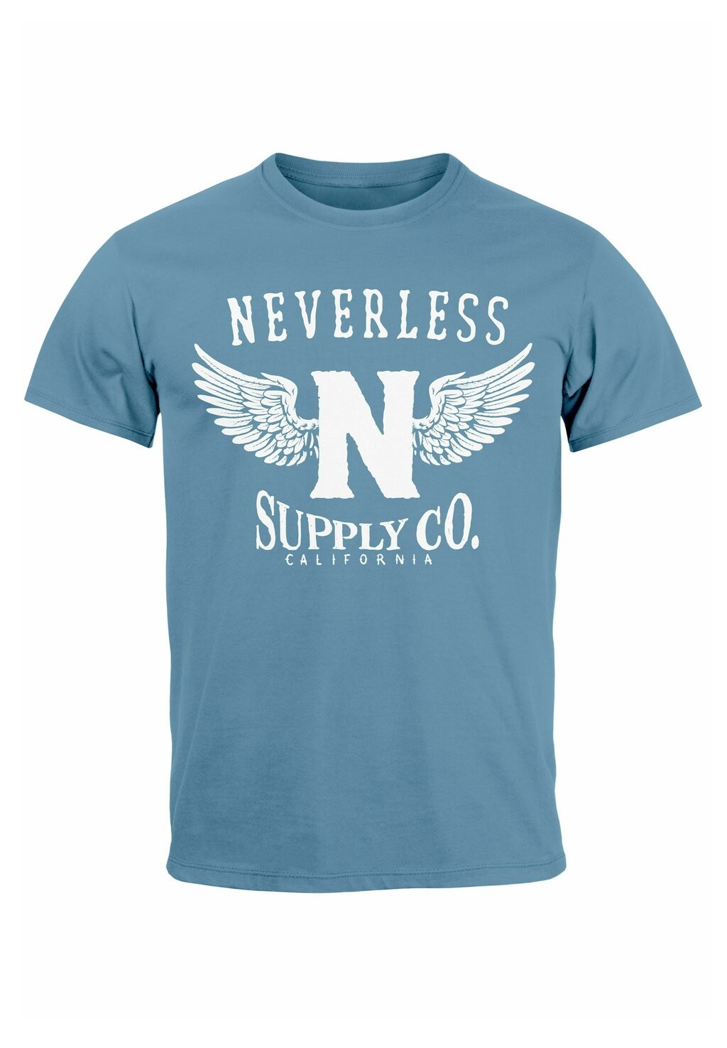 

Футболка с принтом SUPPLY ADLER WINGS Neverless, светло-голубой