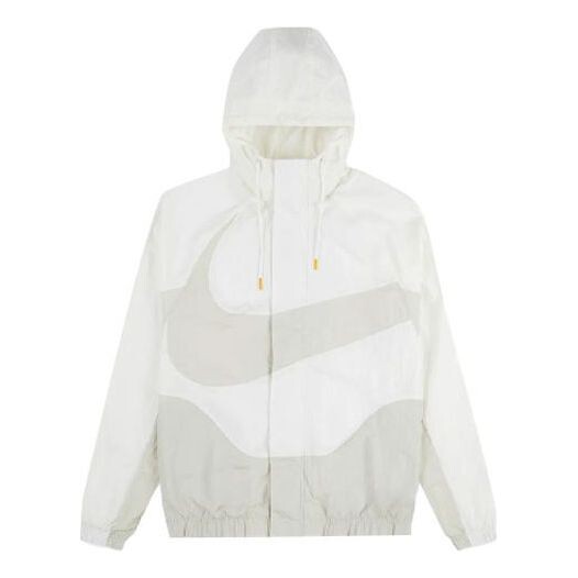 

Куртка Nike Sportswear Swoosh Large Logo hooded Woven Jacket White, мультиколор