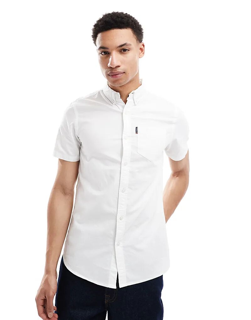 

Рубашка с коротким рукавом Superdry Oxford в цвете Optical