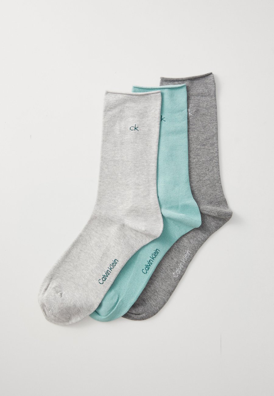 

Носки Calvin Klein Underwear WOMEN SOCK ROLLTOP 3 PACK, Jade Green/Light Green
