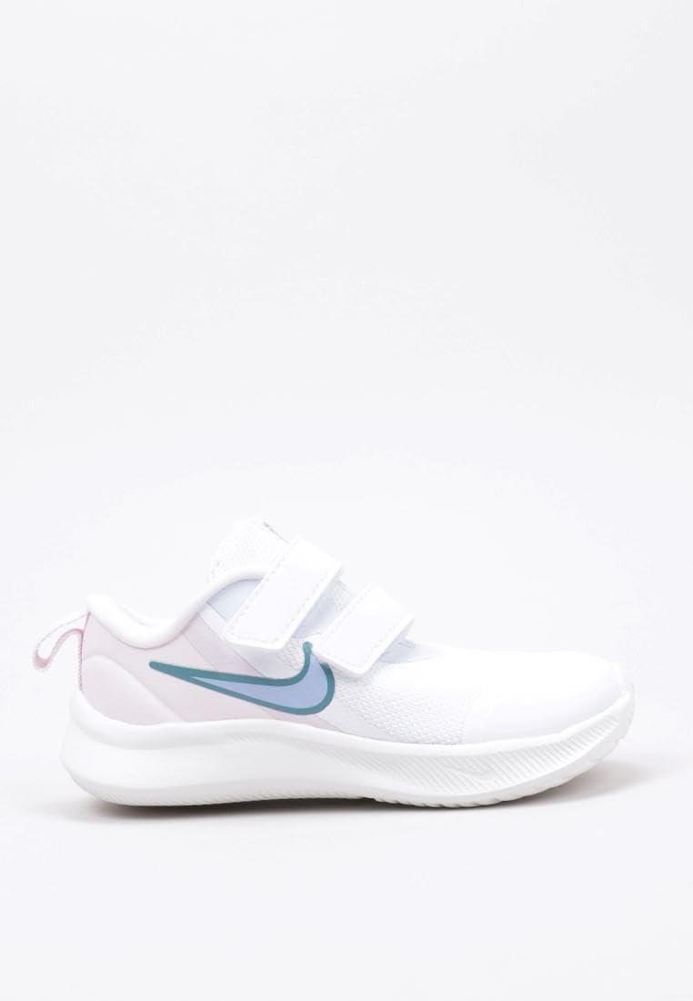 Кроссовки для гимнастики Nike Star Runner 3 (PSV), унисекс, детские, белый/розовый — фото 2