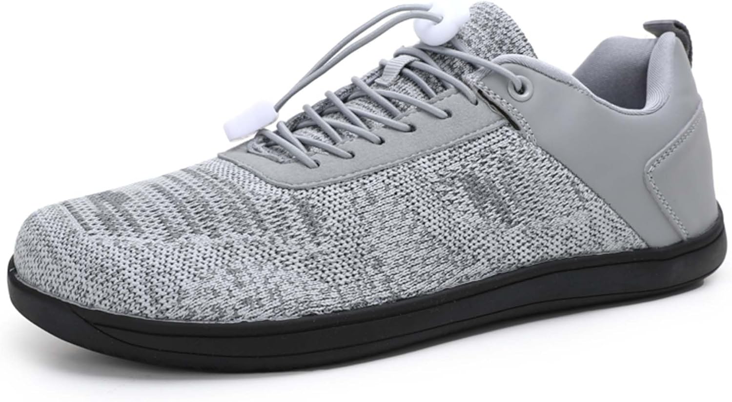 

Мужские и женские повседневные туфли, удобные и дышащие, для ходьбы, модные кроссовки с нулевым перепадом подошвы, минималистичные, с широкой носочной частью Generic, серый