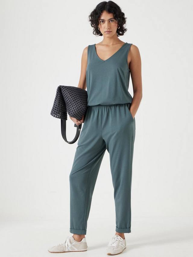 

Укороченный комбинезон из джерси HUSH, цвет Dark Sage Green