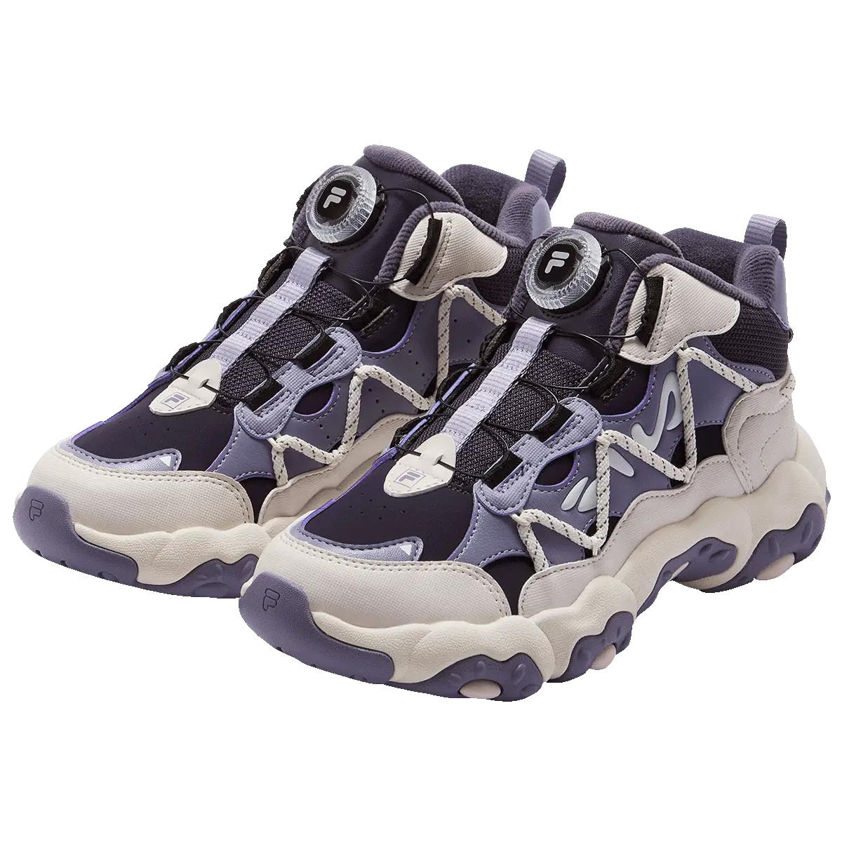 FILA KIDS SEASON FSW утепленные ботинки Dark Purple/Smoky Gray детские — фото 3