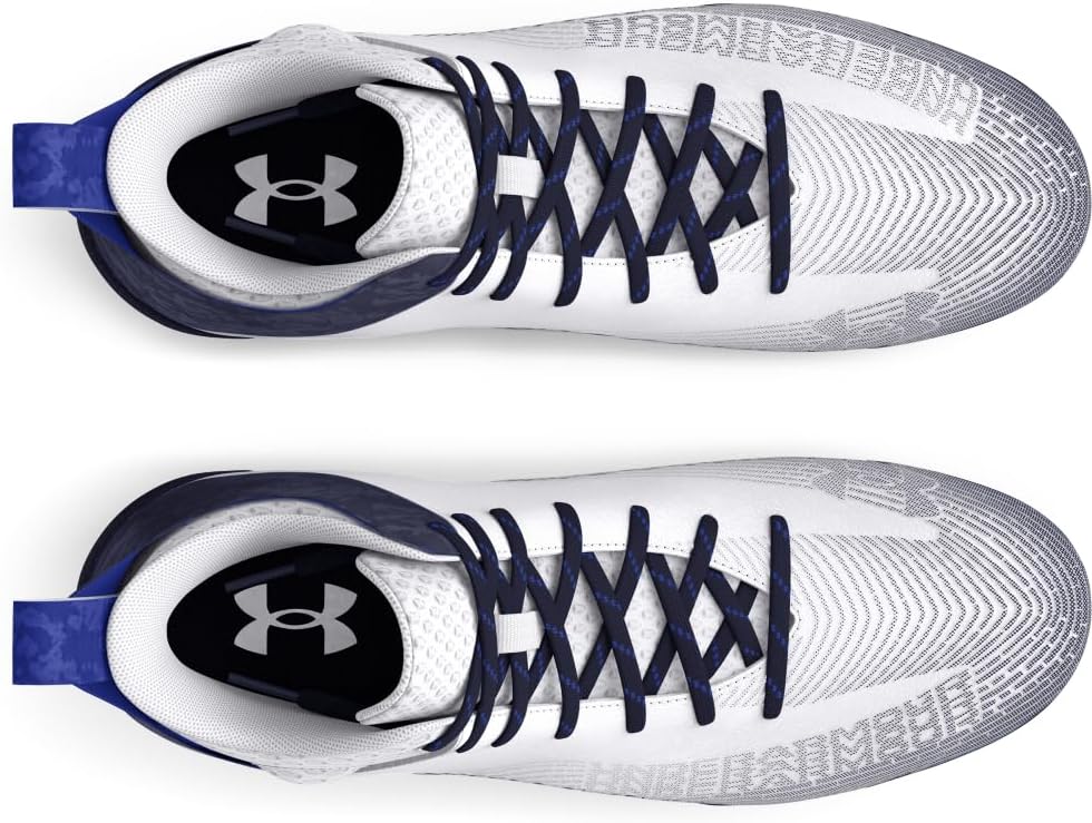 Under Armour мужские футбольные бутсы Hammer 2.0 Mc, (104) White/Midnight Navy/Midnight Navy — фото 4