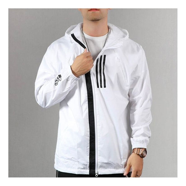 

Куртка Men's adidas Sports Stylish Zipper Hooded Jacket White, белый