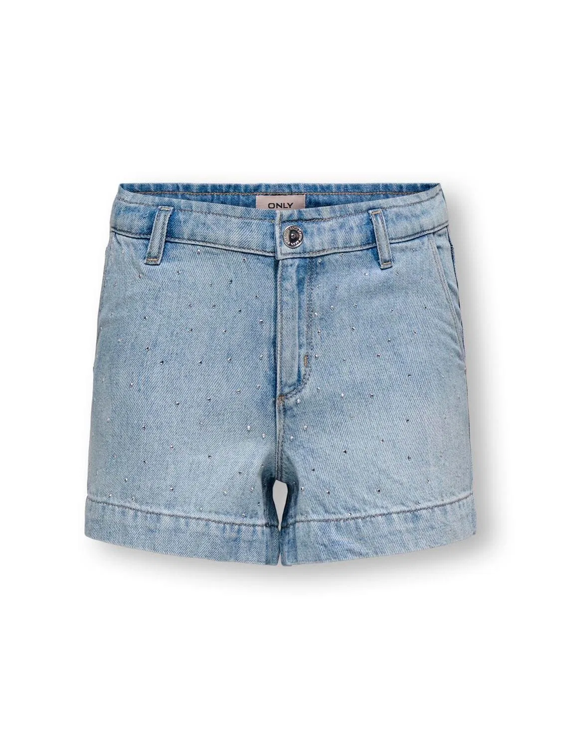 Шорты джинсовые с блестками KIDS ONLY, light blue denim
