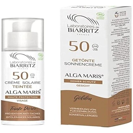 

Крем для лица Золотой цвет SPF50 50мл Laboratoires De Biarritz