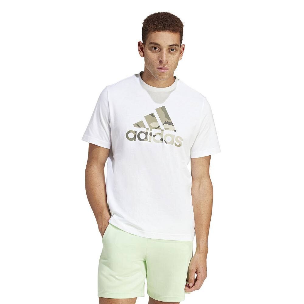 

Мужская футболка adidas Camo Badge of Sport с графическим логотипом Adidas, белый