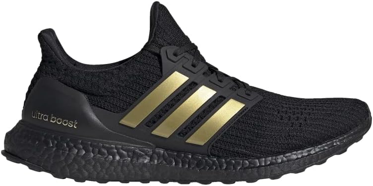Женские кроссовки для бега Adidas Ultraboost, черный/золотой — фото 2