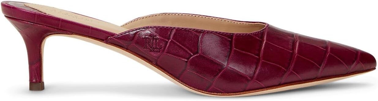 Туфли Lauren Ralph Lauren Adrienne Mule Pumps, цвет Dark Raspberry — фото 4