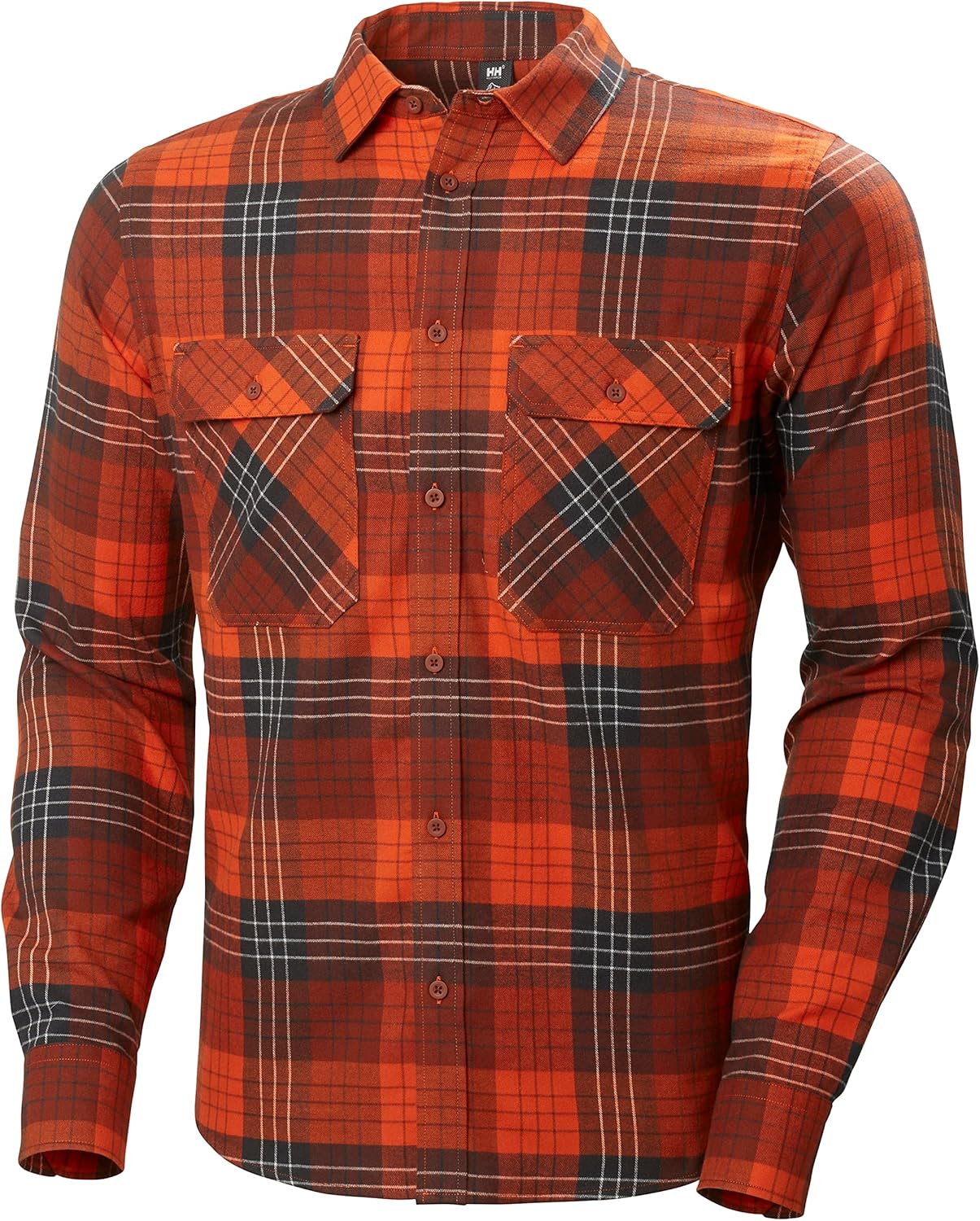 

Рубашка Helly-Hansen Lokka Flannel LS - мужская, легкая, с длинным рукавом, классический крой, дышащая и теплая, повседневная одежда для активного отдыха Helly Hansen, 301 Iron Oxide Plaid