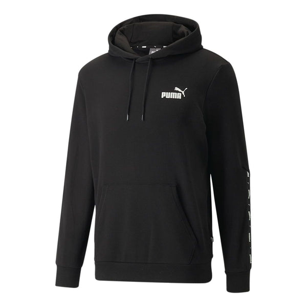

Толстовка essentials+ tape hoodie 'black' Puma, черный