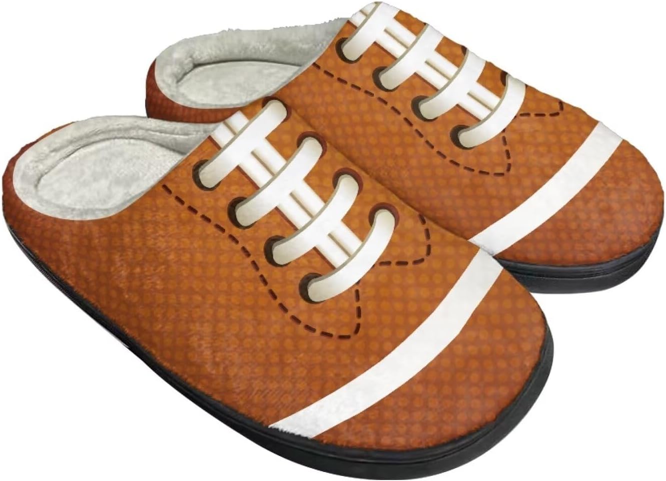 

Унисекс тапочки Howilath из фланели, с мультяшным узором психоделических животных, теплые, дышащие, с противоскользящей подошвой для дома, Cartoon Baseball Glove