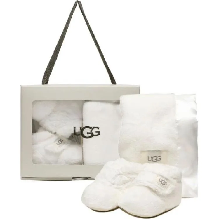 UGG Белые детские кроссовки Mid top с противоскользящей и износостойкой подошвой