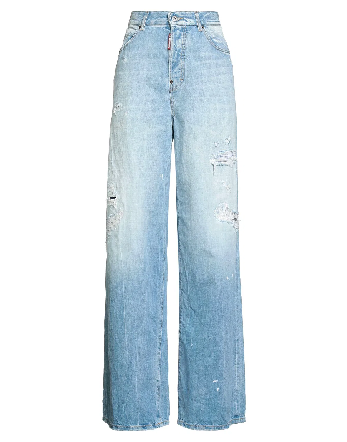 Джинсы baggy light wash DSQUARED2 синие