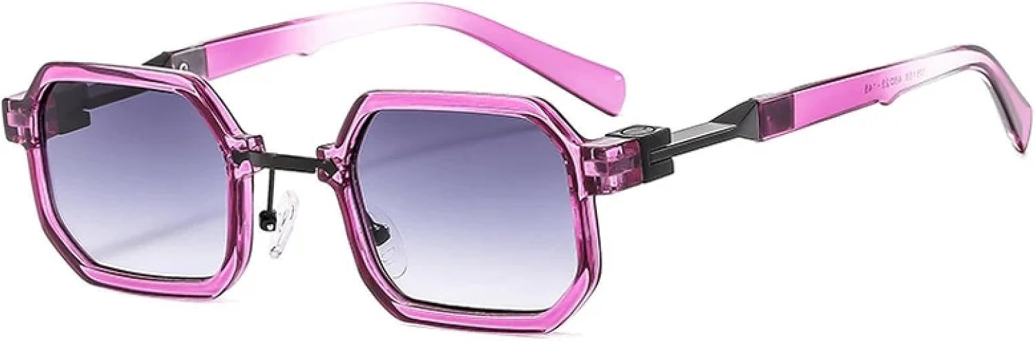 

Женские солнцезащитные очки в стиле панк, двухцветные, с защитой от УФ-излучения UV400; мужские солнцезащитные очки с градиентным покрытием DSVIGF, Purple Gray Gradient