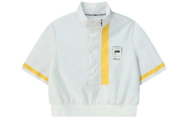 

3.1 Phillip Lim X укороченное пальто женское шампанского белого цвета Fila
