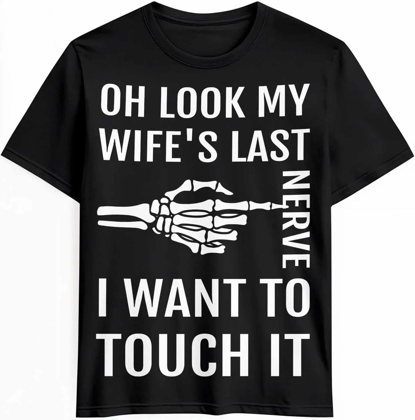 

Мужская футболка с принтом Skull Hand Finger Funny Words CosyBright