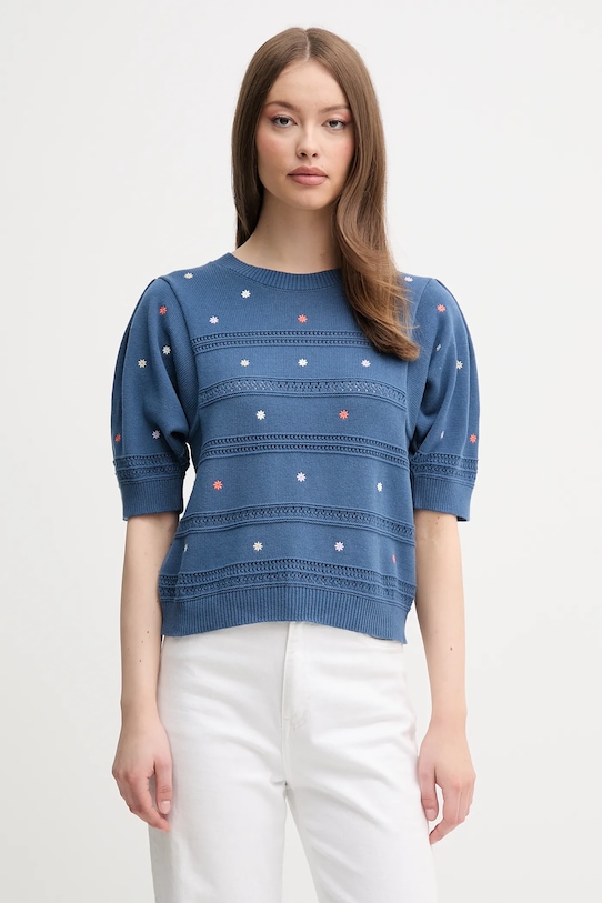 

Хлопковый свитер United Colors Of Benetton, темно-синий