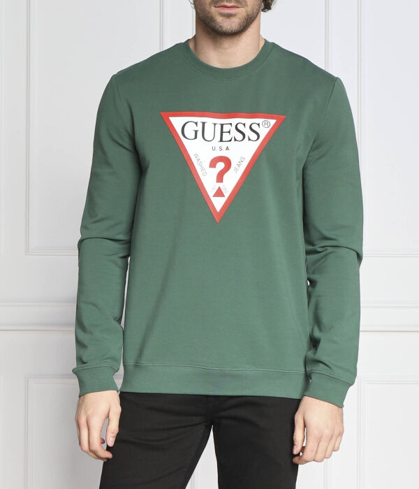 

Толстовка Guess Jeans Audley Regular Fit, зеленый