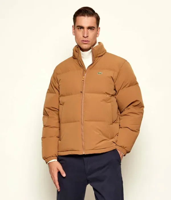 Пуховая куртка regular fit Lacoste, бежевый — фото 4