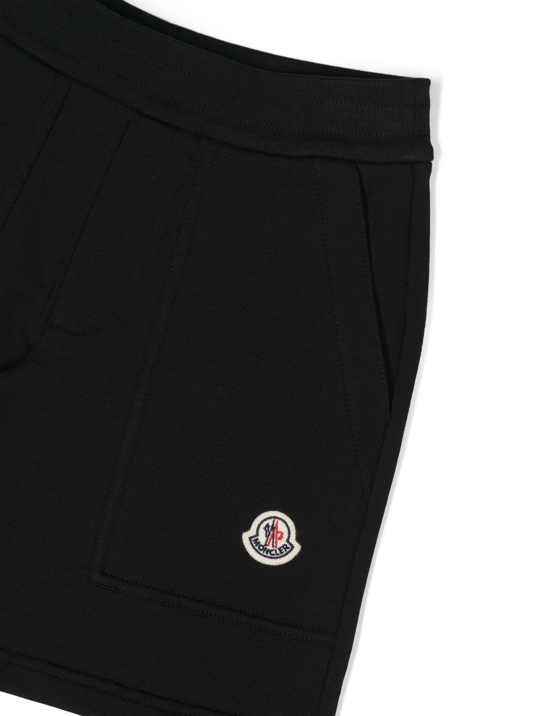 Шорты с логотипом Moncler Enfant, черный — фото 3