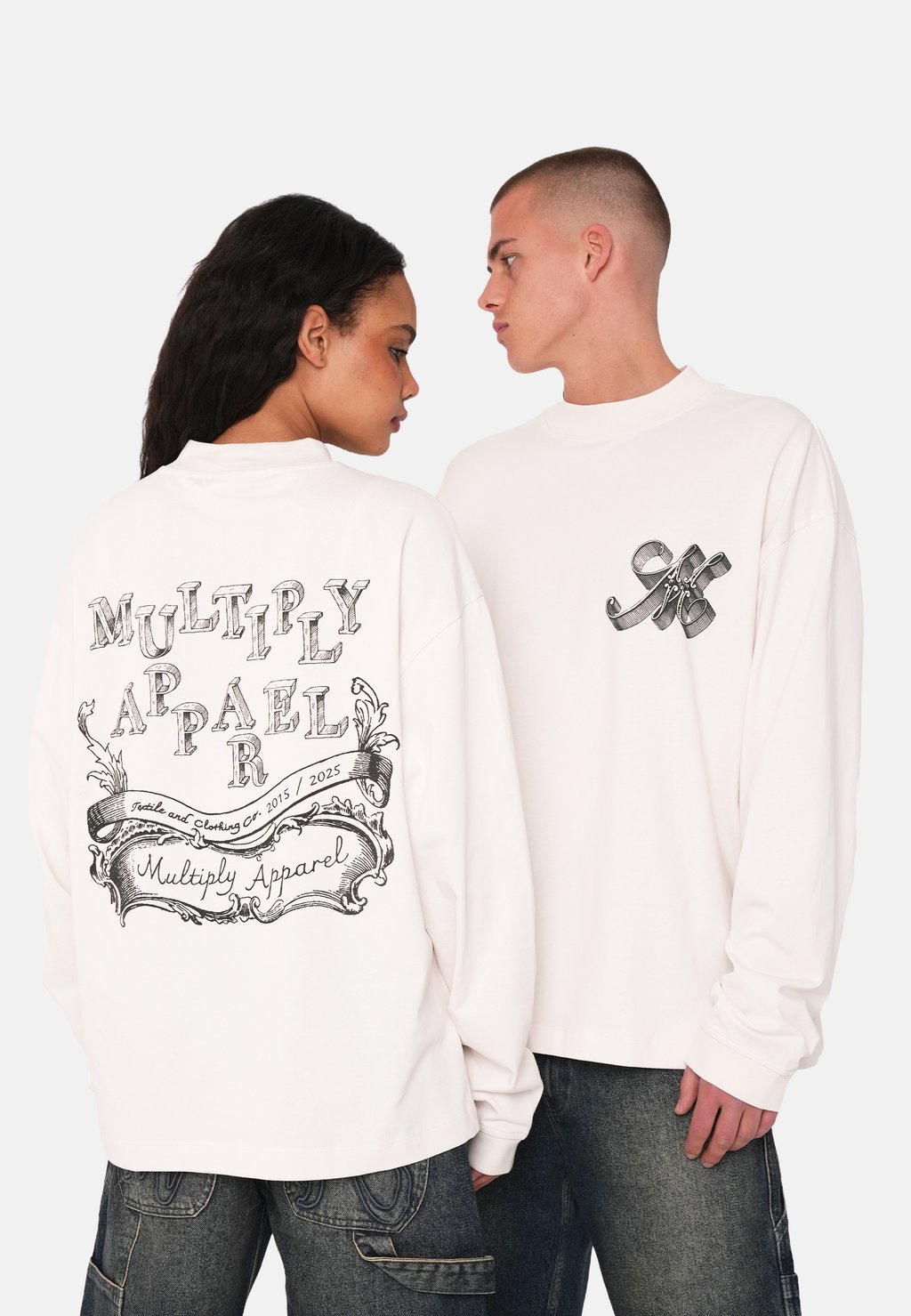 

Лонгслив OVERSIZE FRAGMENT Multiply Apparel, кремовый