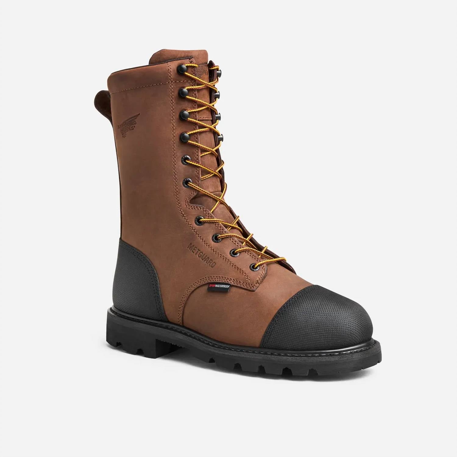 

Red Wing Shoes Мужские водонепроницаемые защитные ботинки с защитным носком, коричневого цвета