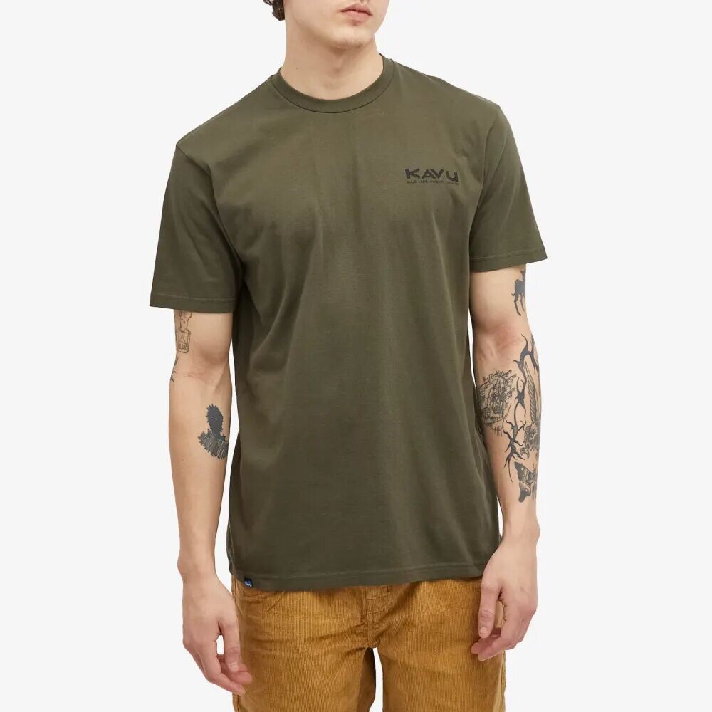 

Kavu Футболка Klear Upper Etch Art, зеленый