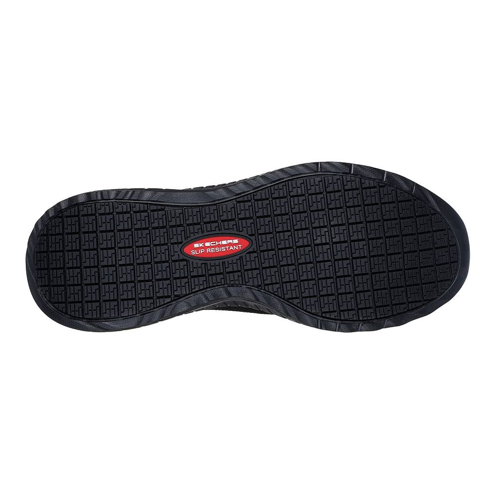 Женские туфли Skechers Hands Free Slip-ins Work Squad Chaos SR Jasul, черный — фото 4