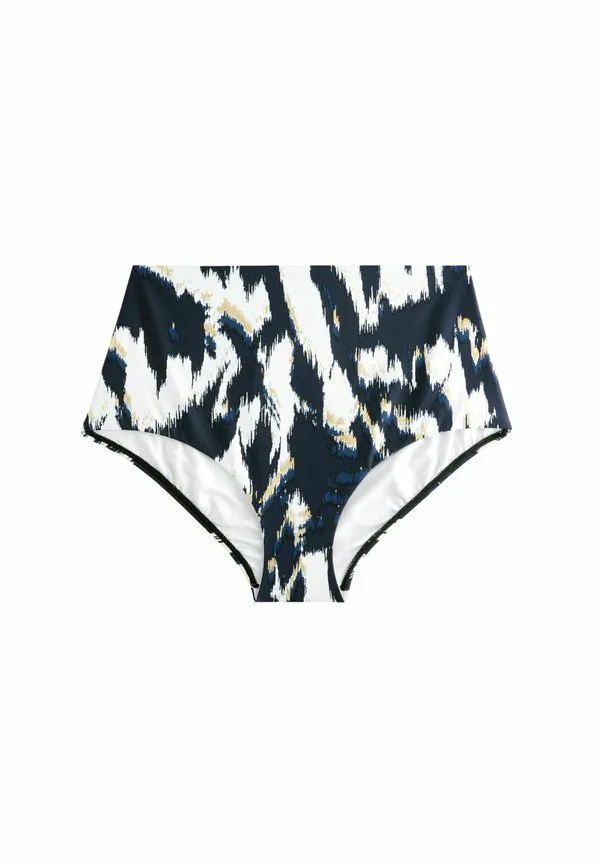 Плавки от бикини с высокой талией Next, Teal Blue Gold Foil Ikat
