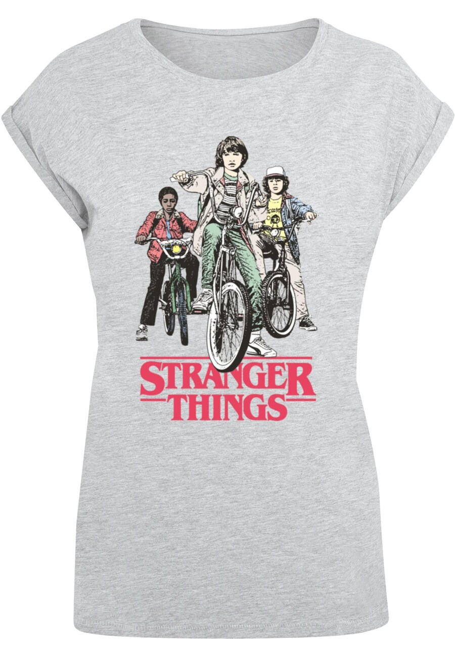 

Рубашка ABSOLUTE CULT Stranger Things - Retro Bikers, пятнистый серый