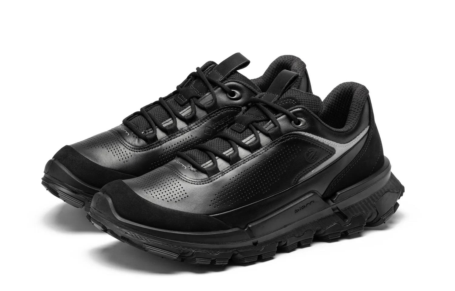Ecco SS26 BIOM 2.2 TRL Кожаные низкие кроссовки мужские черные 842374 — фото 4