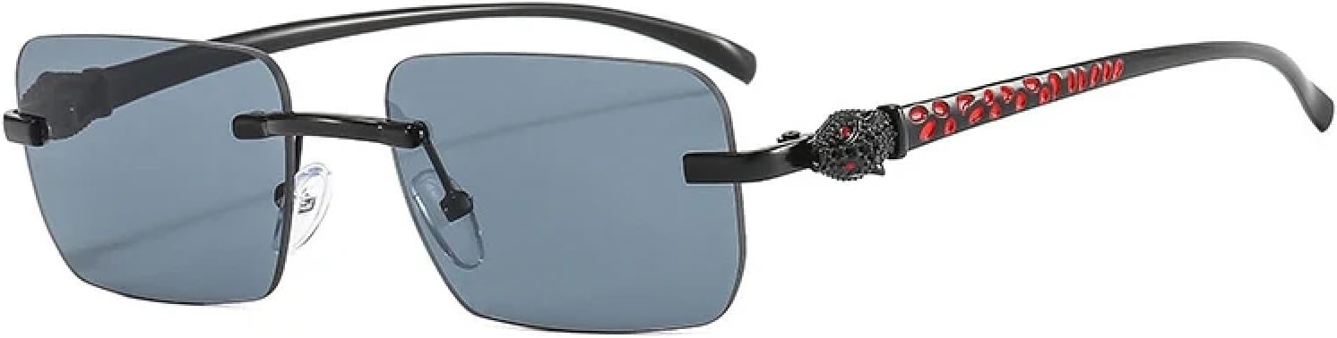 

Солнцезащитные очки с защитой от УФ-излучения UV400 для женщин и мужчин | Без оправы, прозрачные линзы с градиентом Ocean | для занятий спортом на открытом воздухе DSVIGF, Black Gray