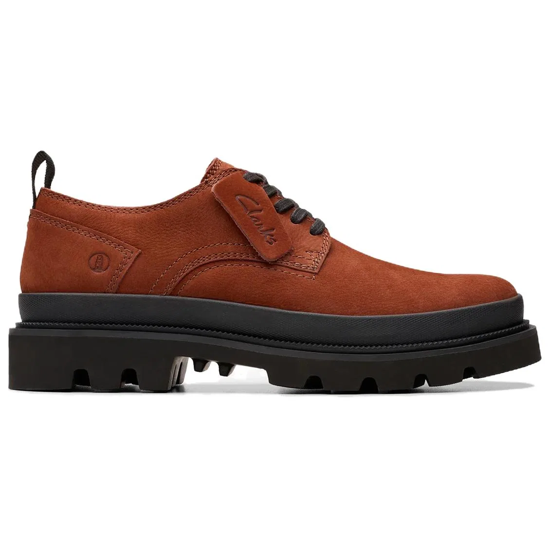 Clarks Badell Lace Casual Shoes Men's Chestnut — фото 3