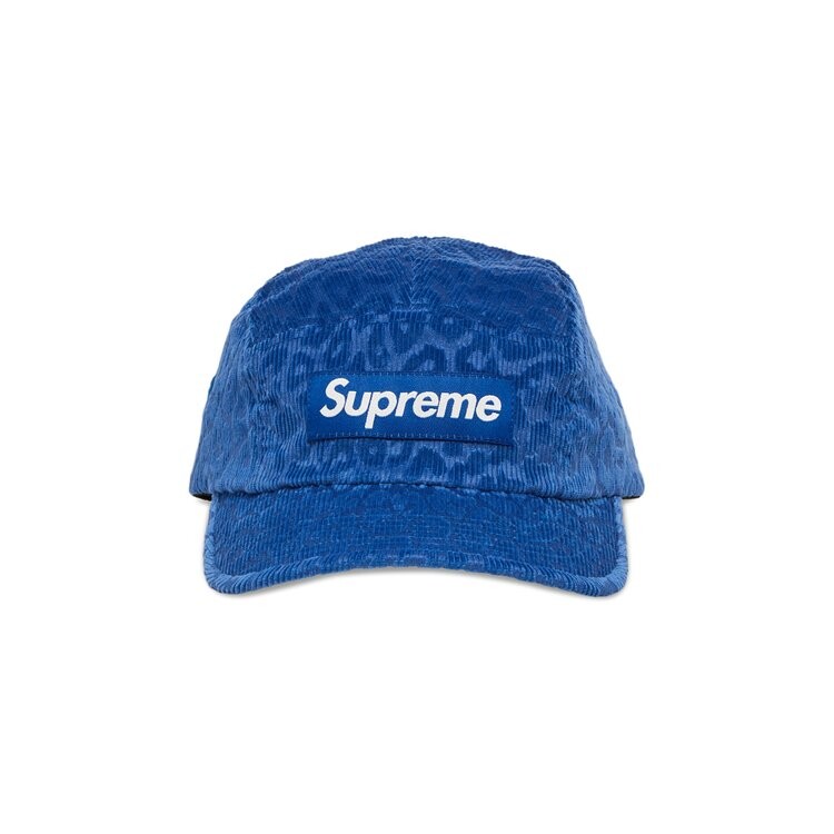 

Бейсболка Supreme Leopard Corduroy Camp Cap, синий