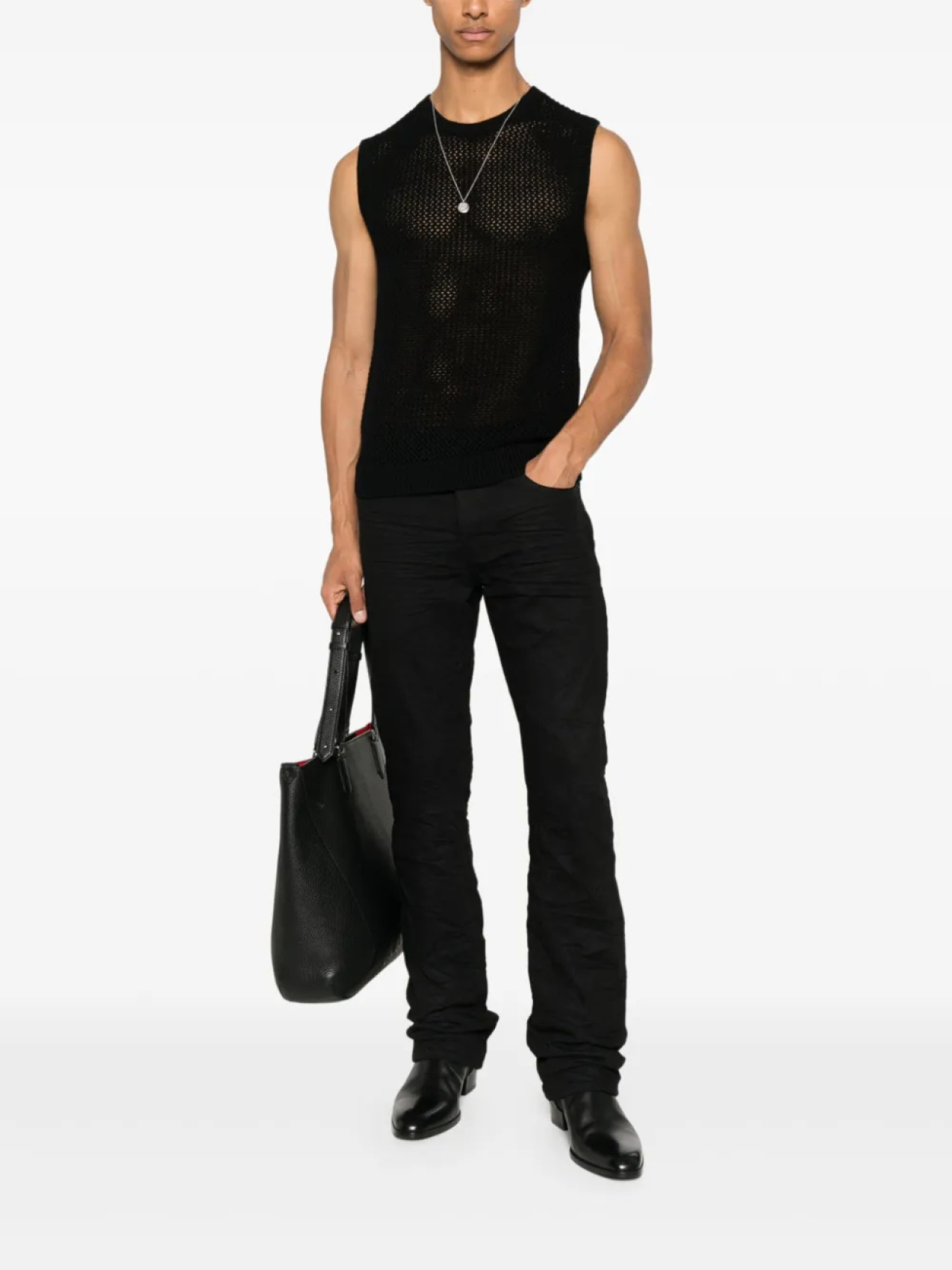 

John Varvatos топ с круглым вырезом, черный