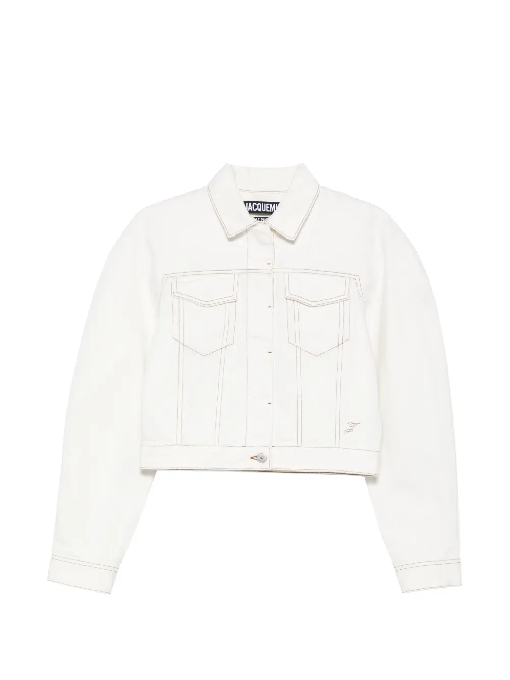 Джинсовая куртка овало де ним Jacquemus, нейтральный