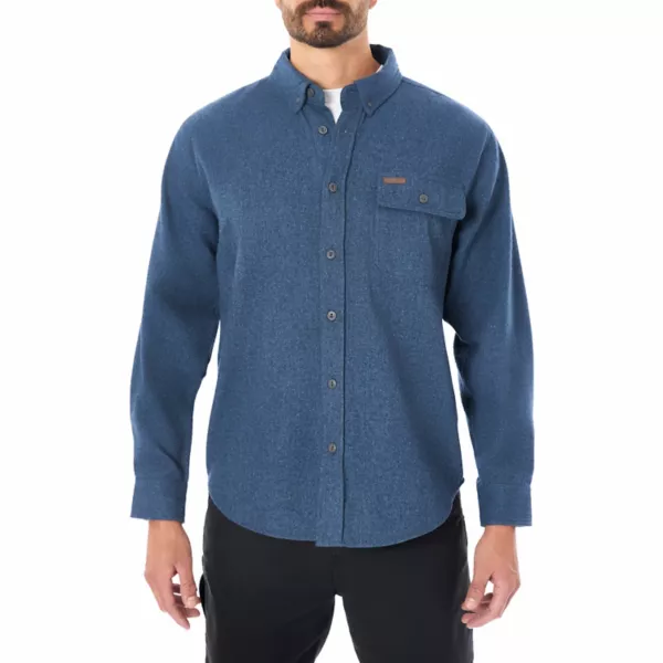 

Мужская рубашка из очень плотной замши и фланели Smith'S Workwear, синий
