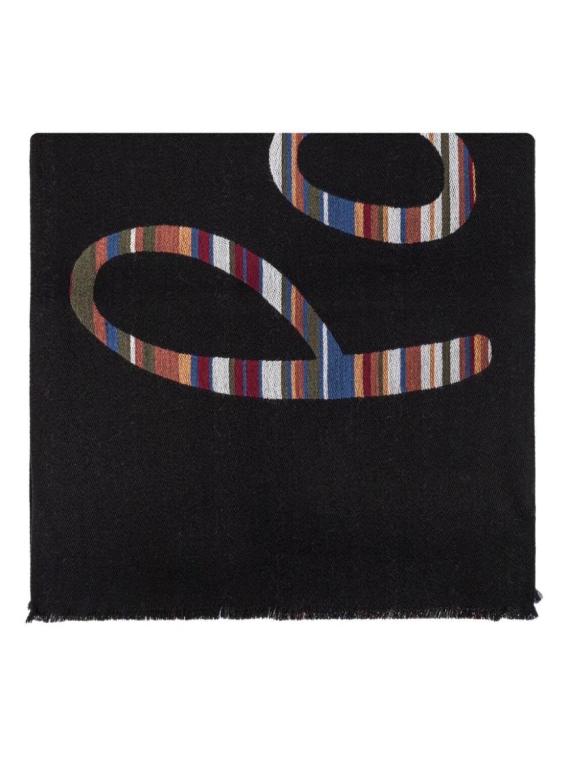 

Шарф с жаккардовым логотипом Paul Smith, черный