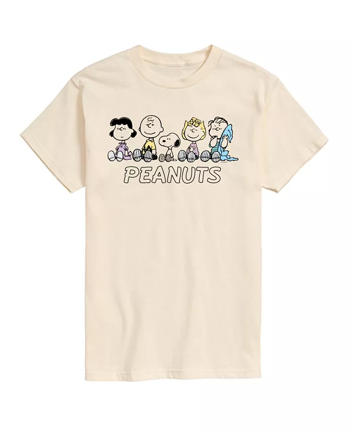 

Мужская футболка с коротким рукавом Peanuts Group AIRWAVES, коричневый/бежевый